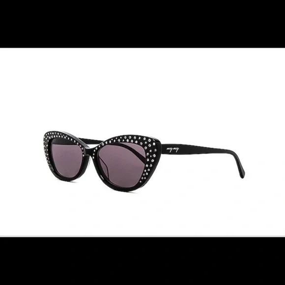 COPY - Franky Round Cat Eye in Black Crystal display picture 2
